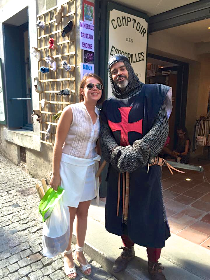 Rencontre du chevalier à Carcassonne