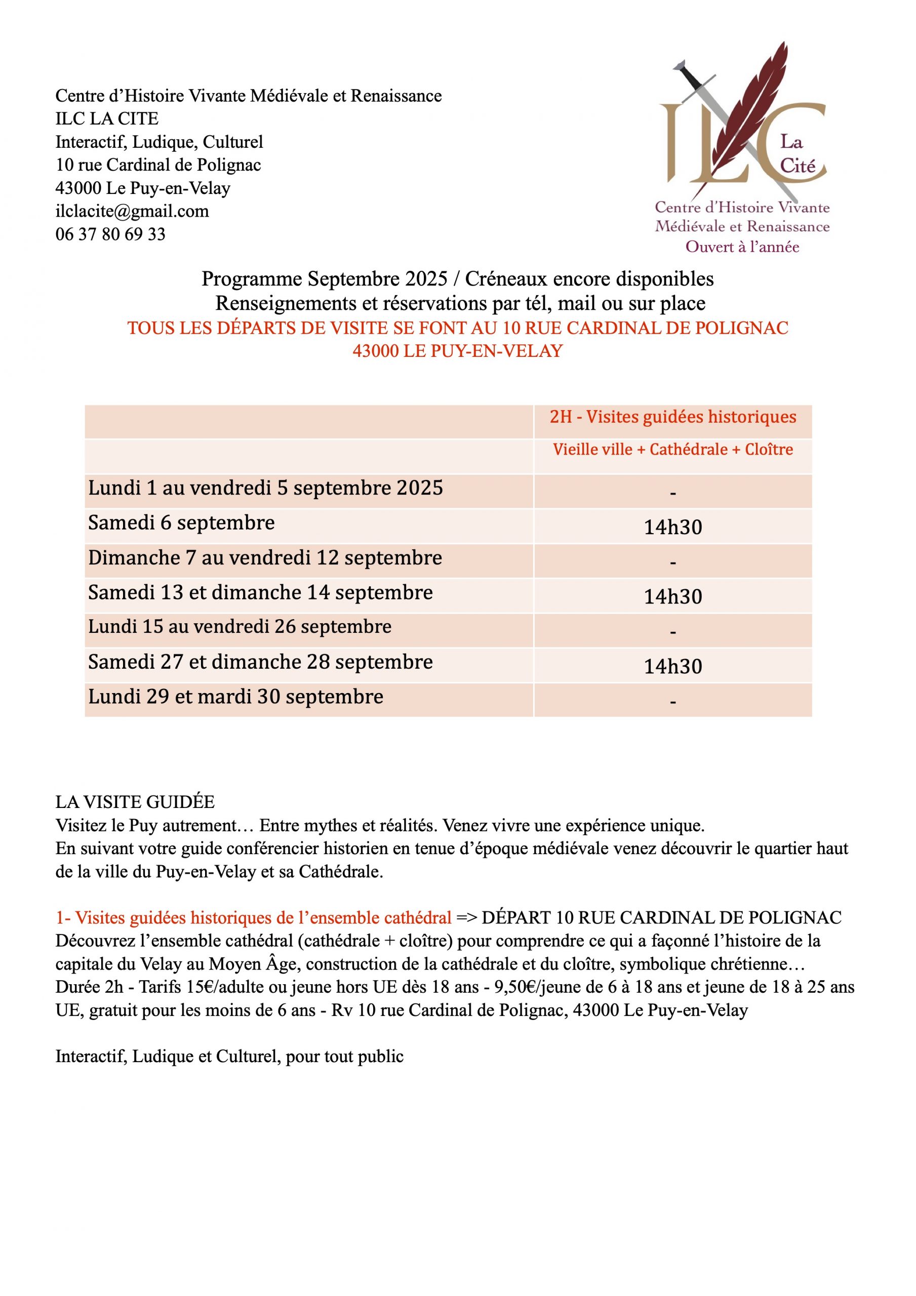 Visiter le Puy-en-Velay Septembre 2025
