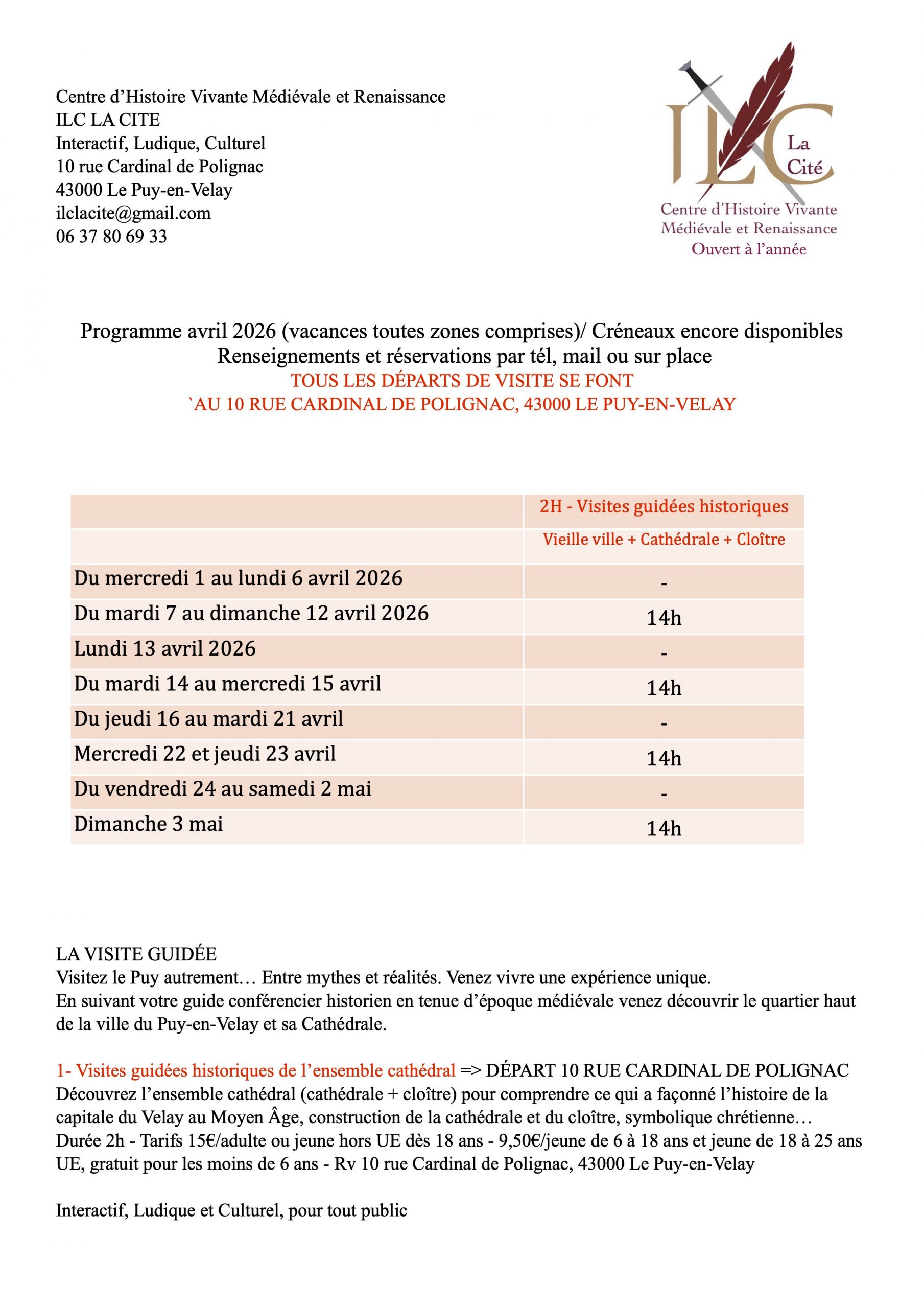 Visiter le Puy-en-Velay en avril 2026